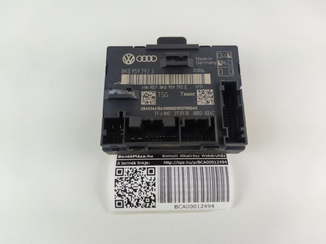 bontott AUDI A4 B8 Bal első Ajtó Vezérlőegység