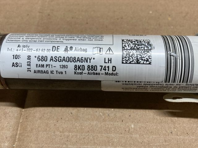 bontott AUDI A4 B8 Bal első Függöny Légzsák