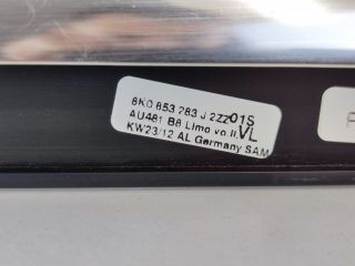 bontott AUDI A4 B8 Bal első Vízlehúzó Gumicsík