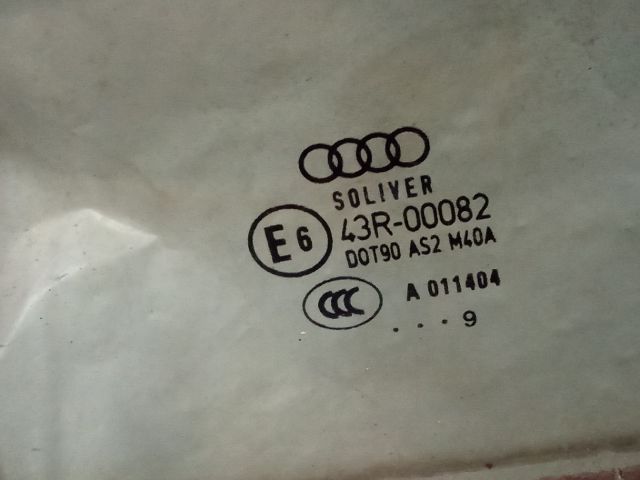 bontott AUDI A4 B8 Bal hátsó Ablak