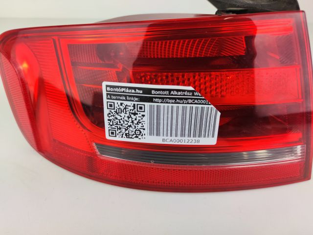 bontott AUDI A4 B8 Bal Hátsó Lámpa