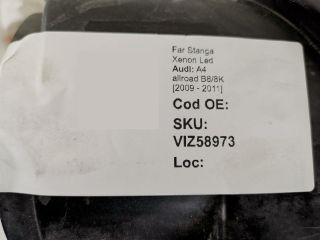 bontott AUDI A4 B8 Bal Xenon Fényszóró