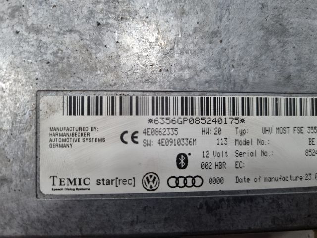 bontott AUDI A4 B8 Bluetooth Elektronika