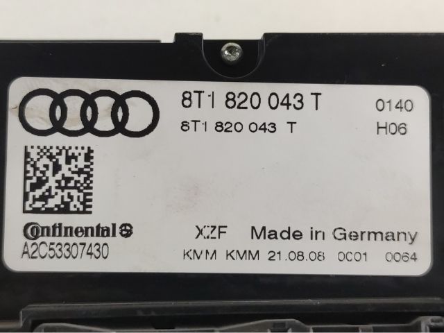 bontott AUDI A4 B8 Fűtéskapcsoló (digit klímás)