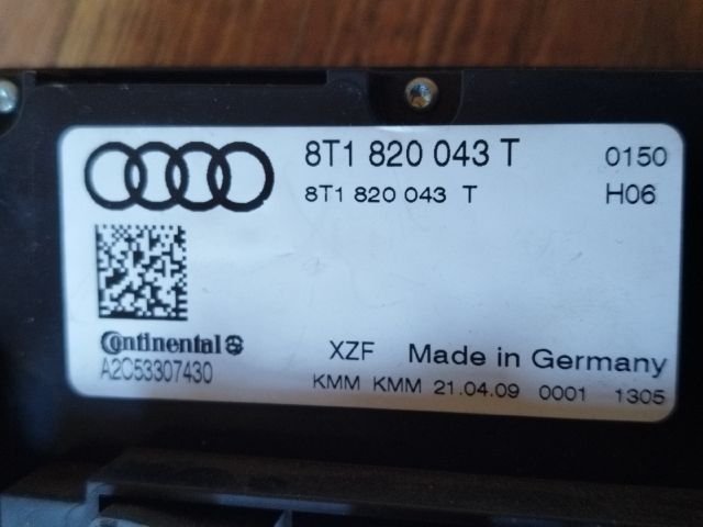 bontott AUDI A4 B8 Fűtéskapcsoló (digit klímás)
