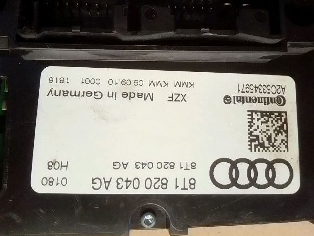 bontott AUDI A4 B8 Fűtéskapcsoló (digit klímás)
