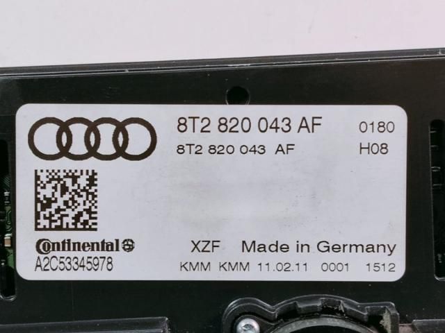 bontott AUDI A4 B8 Fűtéskapcsoló