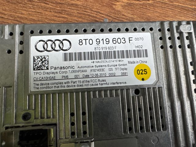 bontott AUDI A4 B8 Head-Up Display