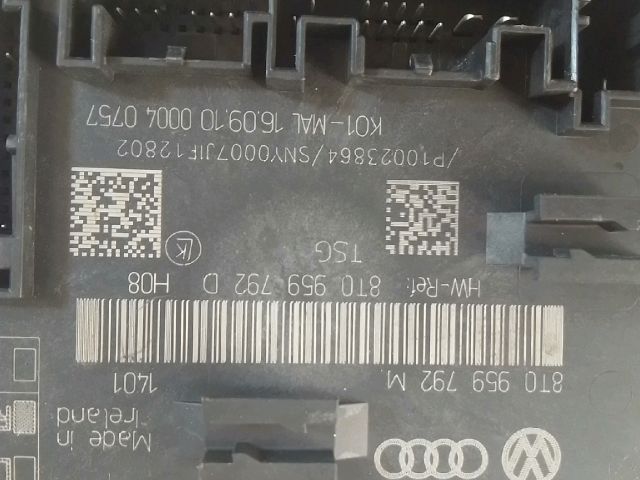 bontott AUDI A4 B8 Jobb első Ajtó Vezérlőegység