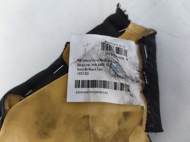 bontott AUDI A4 B8 Jobb hátsó Ülés Légzsák