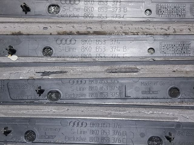 bontott AUDI A4 B8 Küszöb Díszléc Szett