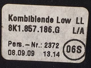 bontott AUDI A4 B8 Multifunkciós Kijelző