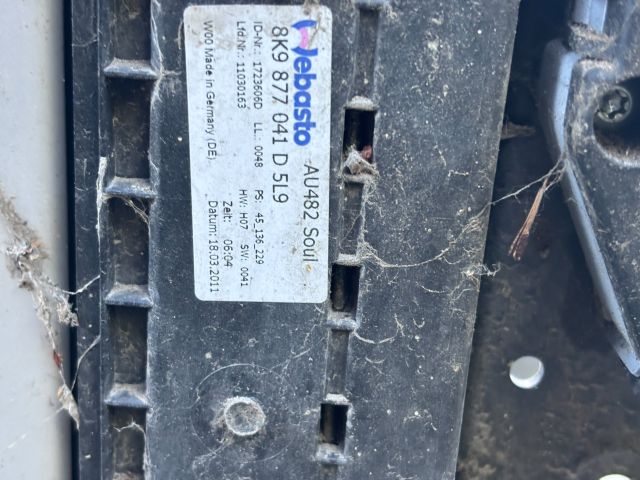 bontott AUDI A4 B8 Panoráma Tető