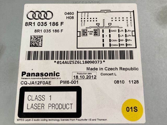 bontott AUDI A4 B8 Rádió / CD