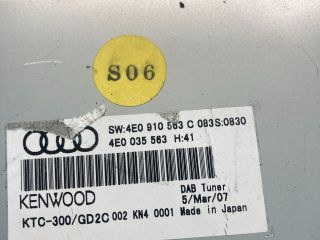 bontott AUDI A4 B8 Rádió Zavarszűrő