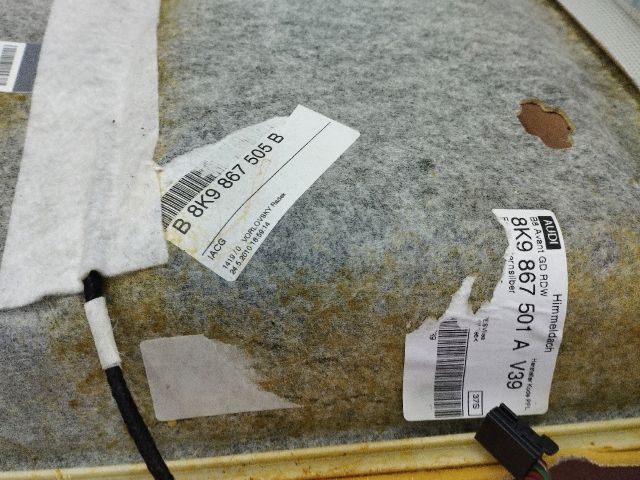 bontott AUDI A4 B8 Tetőkárpit