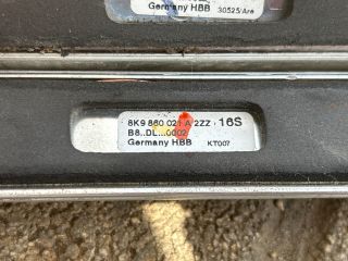 bontott AUDI A4 B8 Tetősín Pár