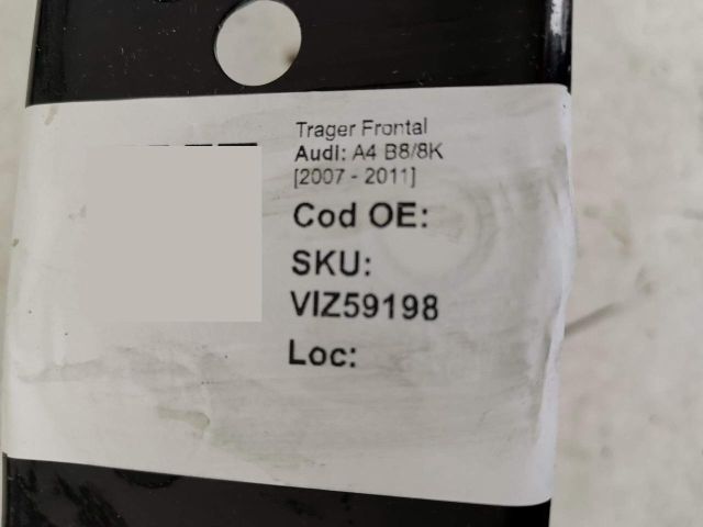 bontott AUDI A4 B8 Vízhűtő Radiátor Tartó