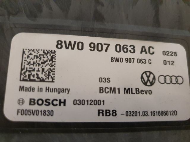 bontott AUDI A4 B9 Komfort Elektronika