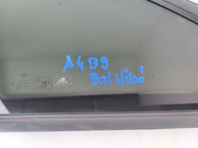 bontott AUDI A4 B9 Bal hátsó Fixüveg (Ajtóban)
