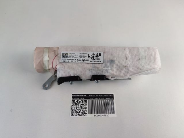 bontott AUDI A4 B9 Bal Oldallégzsák