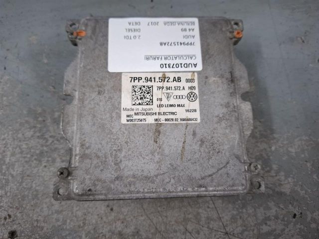 bontott AUDI A4 B9 Fényszóró Elektronika