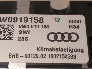 bontott AUDI A4 B9 Fűtéskapcsoló (digit klímás)