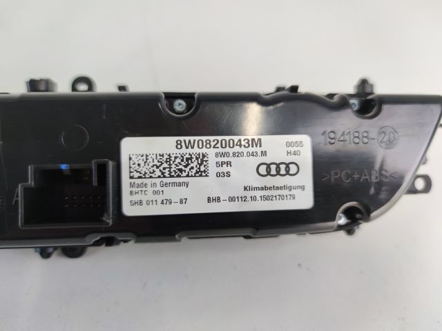 bontott AUDI A4 B9 Fűtéskapcsoló (digit klímás)