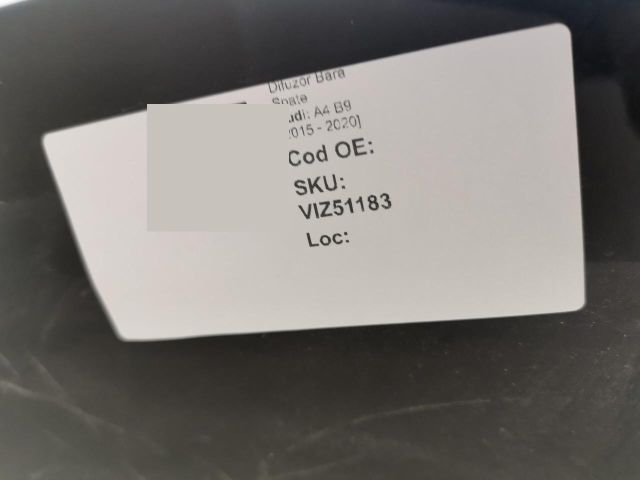 bontott AUDI A4 B9 Hátsó Lökhárító Alsó (Műanyag)