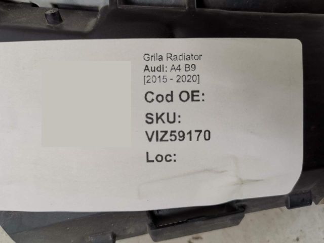 bontott AUDI A4 B9 Hűtőrács