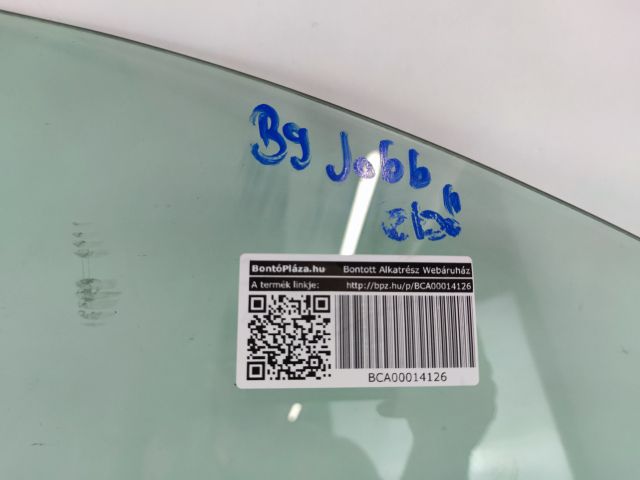 bontott AUDI A4 B9 Jobb első Ablak