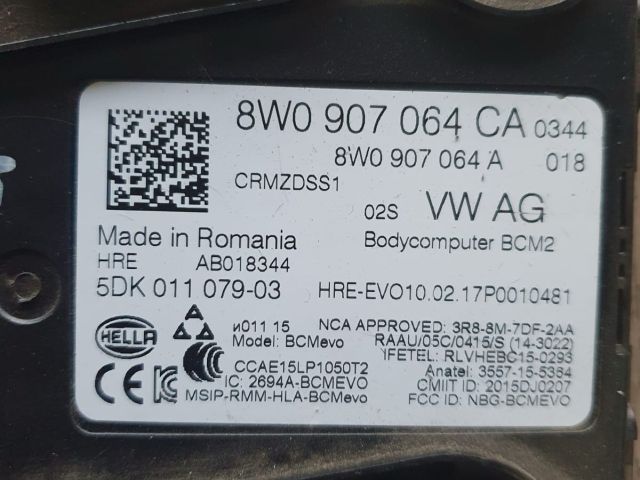 bontott AUDI A4 B9 Komfort Elektronika