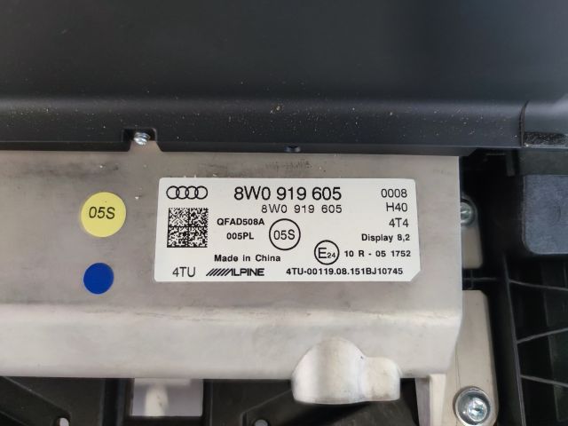 bontott AUDI A4 B9 Multifunkciós Kijelző