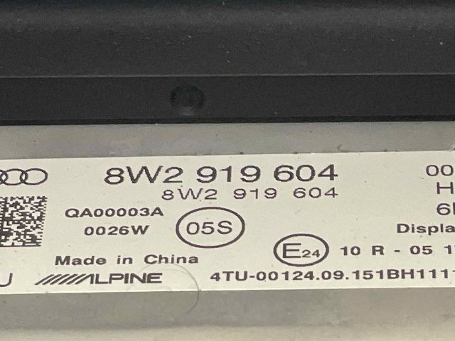 bontott AUDI A4 B9 Multifunkciós Kijelző