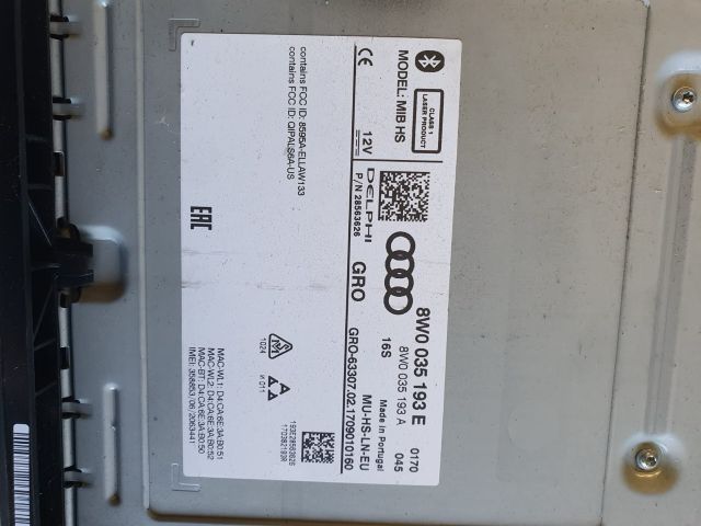 bontott AUDI A4 B9 Navigáció Elektronika