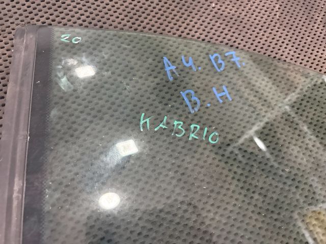 bontott AUDI A4 CABRIO Bal hátsó Fixüveg (Ajtóban)