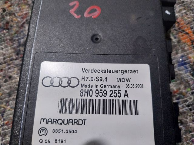 bontott AUDI A4 CABRIO Cabrio Tetővezérlő