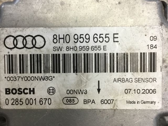 bontott AUDI A4 CABRIO Légzsák Elektronika