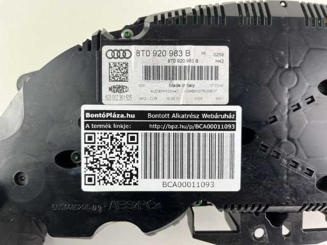 bontott AUDI A5 Kilométeróra