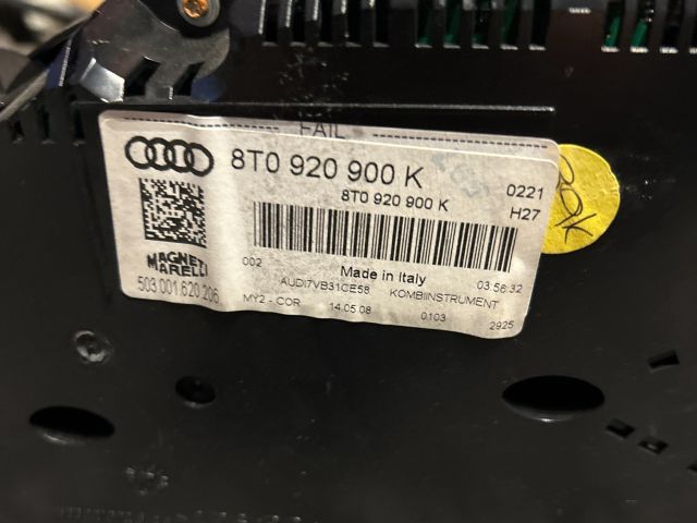 bontott AUDI A5 Kilométeróra