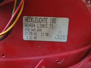 bontott AUDI A5 Bal Hátsó Lámpa