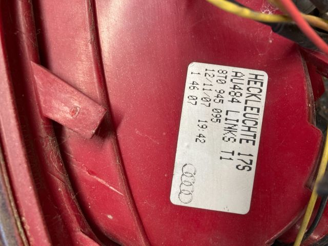 bontott AUDI A5 Bal Külső Hátsó Lámpa