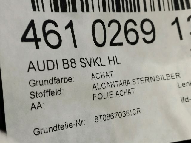 bontott AUDI A5 Bal Oldalkárpit (2-3 ajtóshoz hátra)