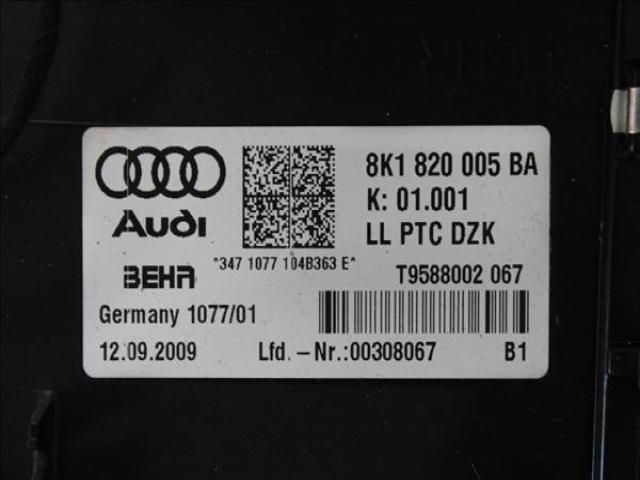 bontott AUDI A5 Fűtés Box