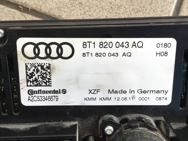 bontott AUDI A5 Fűtéskapcsoló (digit klímás)