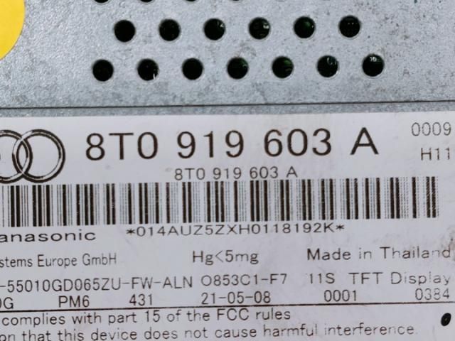 bontott AUDI A5 Multifunkciós Kijelző