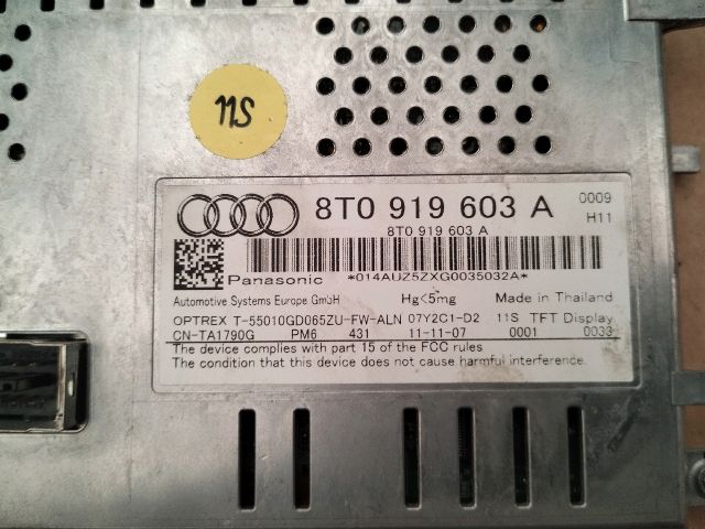 bontott AUDI A5 Multifunkciós Kijelző