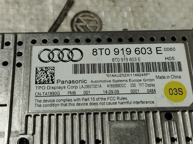 bontott AUDI A5 Multifunkciós Kijelző