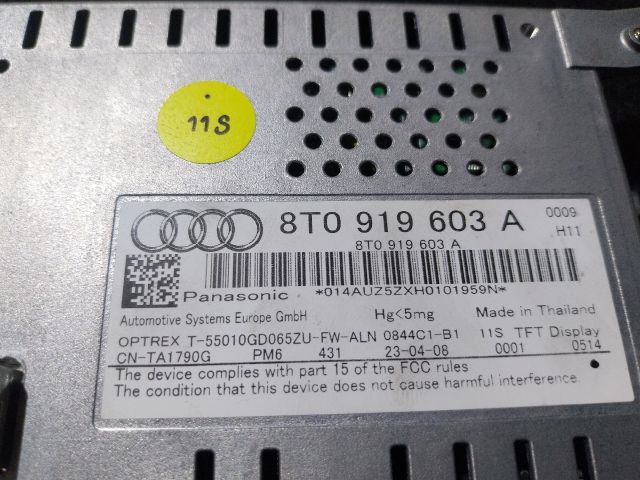 bontott AUDI A5 Multifunkciós Kijelző