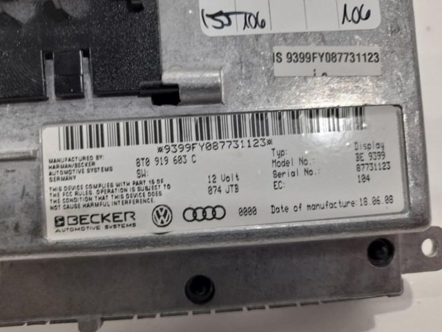 bontott AUDI A5 Navigációs Fejegység